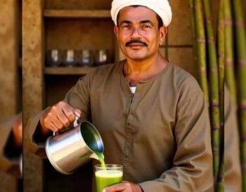 شاهد .. بصورة غريبة.. عمرو دياب يبيع العصير بملابس صعيدية