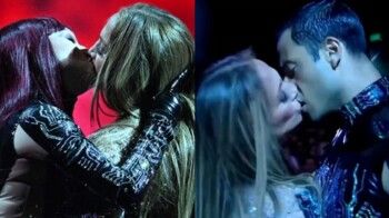 شاهد .. جينيفر لوبيز تفقد "السيطرة" على المسرح ... والقبلات تتصدر الحدث