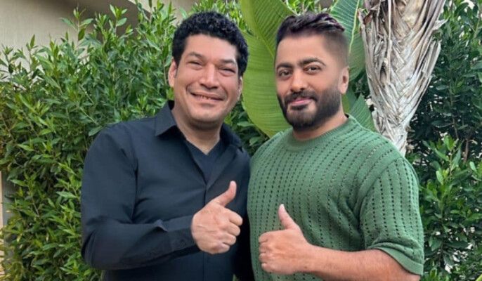 شاهد .. تامر حسني يمازح باسم سمرة بتعليق لافت