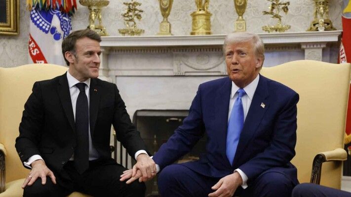 شاهد .. ترامب يعلّق على صفعة ماكرون من زوجته