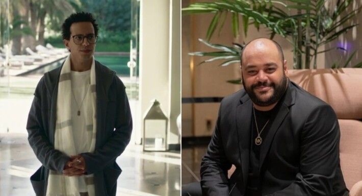 شاهد .. طه دسوقي ومحمد ممدوح يستعدان لتصوير "دافنينه سوا"