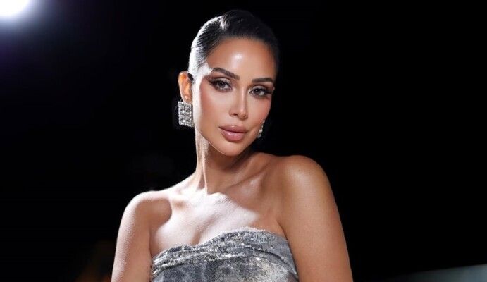 شاهد .. بسنت شوقي تضج أنوثة وجمال ورشاقة بفستانها الخيالي