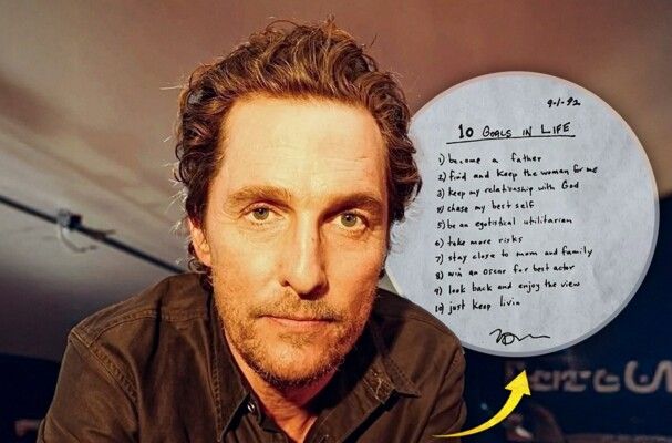 شاهد .. ماثيو ماكونهي يشارك ورقة اهدافه من عام 1996..هل حققها كلها!