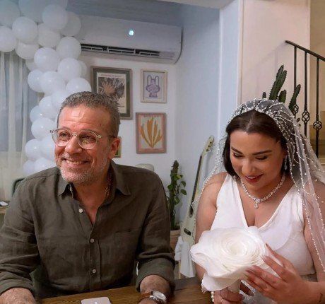 شريف منير يحتفل بزفاف ابنته أسما في حفل عائلي