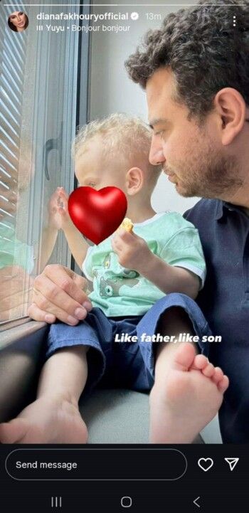 شاهد .. ديانا فاخوري تنشر صورة مميزة لزوجها وإبنهما