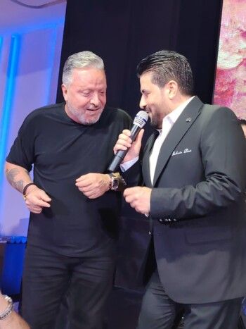 شاهد .. رضا يحتفل بعيد ميلاد كميل أسمر