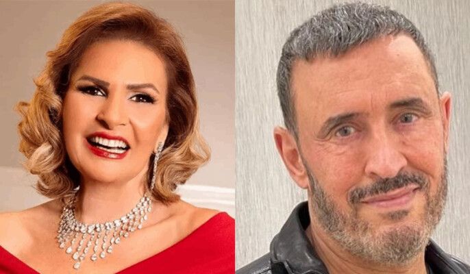 شاهد .. صورة نادرة لـ كاظم الساهر ويسراً تحدث تفاعلاً واسعاً