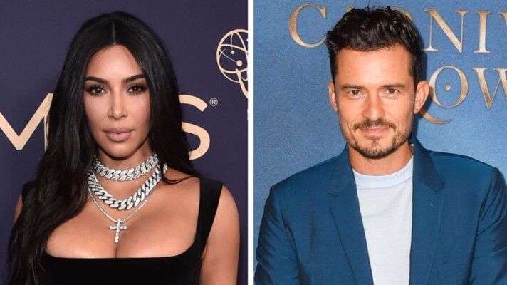 شاهد .. قبلة مفاجئة بين أورلاندو بلوم وكيم كارداشيان تشعل التكهنات