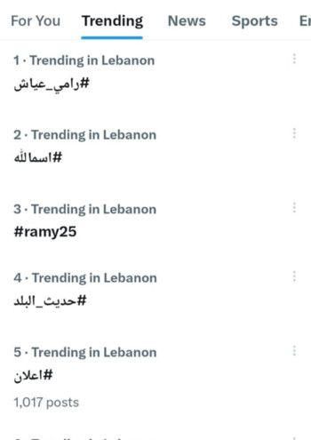 شاهد .. بعد ساعات من طرحها.. "اسمالله" لـ رامي عياش تتصدر الترند وتحصد نجاحا باهرا