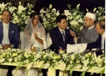 شاهد .. حفيد عادل إمام يدخل القفص الذهبي.. وهذه مهنة العروس