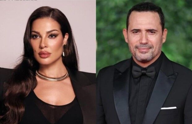 شاهد .. رقصة رومانسية تجميع نادين نسيب نجيم وظافر العابدين وهي تعلق