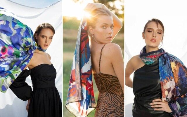 شاهد .. فساتين الأوشحة .. صيحة صيفية تجمع بين البساطة والتميّز