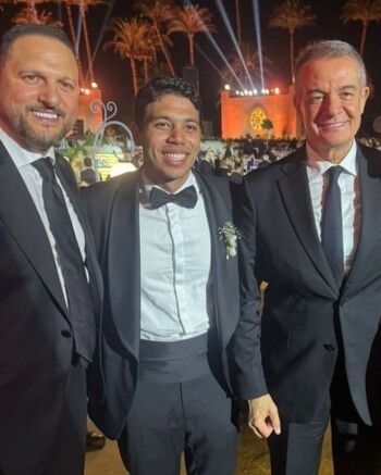 شاهد .. النجوم يحتفلون بزفاف حفيد عادل إمام في فيلا الزعيم الفاخرة - بالصور