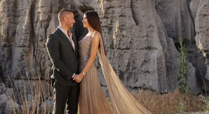 شاهد .. اللقطة الأولى للعروس زين قُطامي من زفافها على إبن إيلي صعب