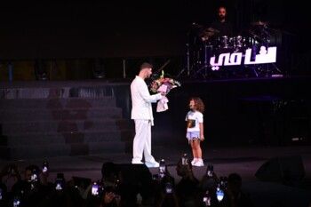 شاهد .. والدا الشامي يحضران حفله لأول مرة خلال مهرجان "أعياد بيروت"