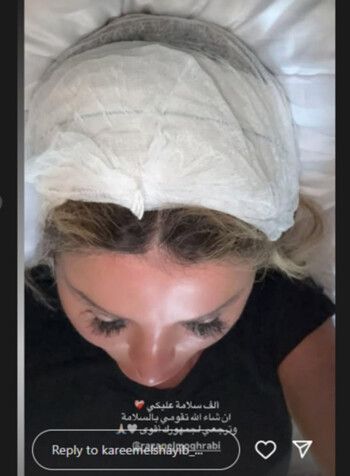 شاهد .. بعد انهيار السقف عليها... أول صورة لرزان مغربي من المستشفى تثير التفاعل