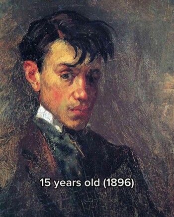 شاهد .. بيكاسو كما لم تره من قبل.. هكذا رسم نفسه بين عمرَي الـ 15 والـ90 عاماً