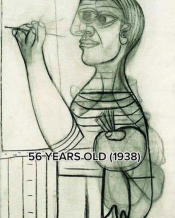 شاهد .. بيكاسو كما لم تره من قبل.. هكذا رسم نفسه بين عمرَي الـ 15 والـ90 عاماً
