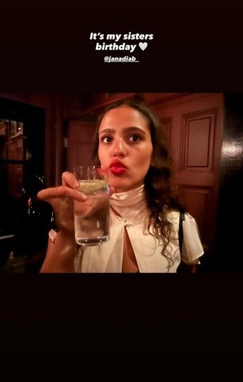 شاهد .. كنزي عمرو دياب تعايد شقيقتها جنا في يوم ميلادها بصورة من الطفولة