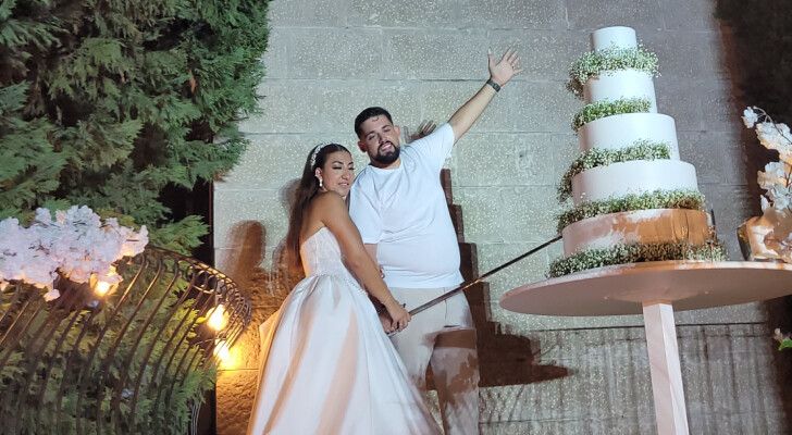 شاهد .. شربل فهمي وبيرلا ديب يحتفلان بزفافهما .. بالصور