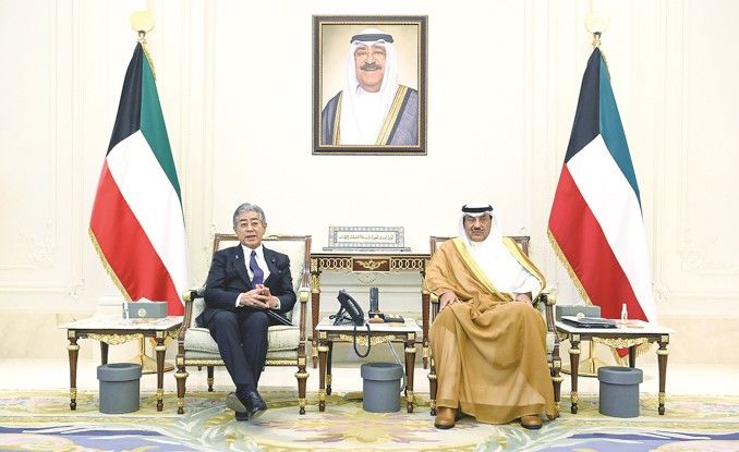 ولي العهد استقبل رئيس الوزراء ووزير خارجية اليابان