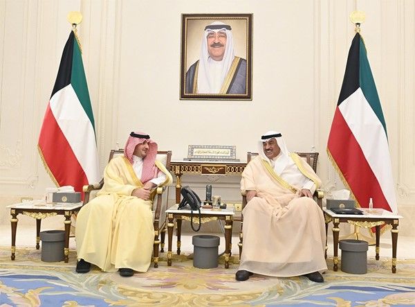 ولي العهد استقبل النائب الأول لرئيس مجلس الوزراء ووزير الداخلية السعودي