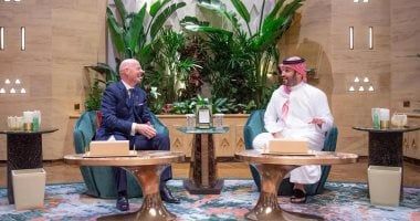 ولى العهد السعودى يستقبل رئيس الفيفا لبحث تطوير التعاون الرياضى