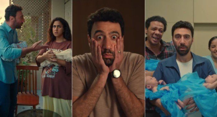 شاهد .. محمد سلام يكتشف حمل زوجته في 5 توائم بالحلقة الأولى من "كارثة طبيعية"