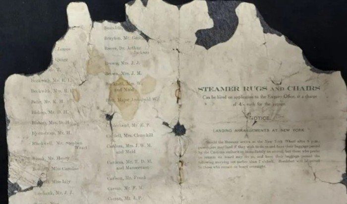 بيع أرشيف نادر لأحد ضحايا سفينة «تايتانيك» في مزاد.. ما القصة؟