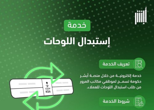 المرور السعودي: لا يمكن  استبدال لوحات المركبة المفقودة عبر منصة أبشر إلا بعد تنفيذ هذا الشرط الجديد