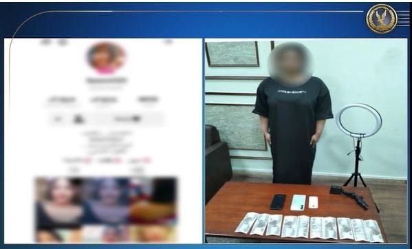 شاهد .. مصر.. ضبط صانعة محتوى لبثها فيديوهات خادشة للحياء