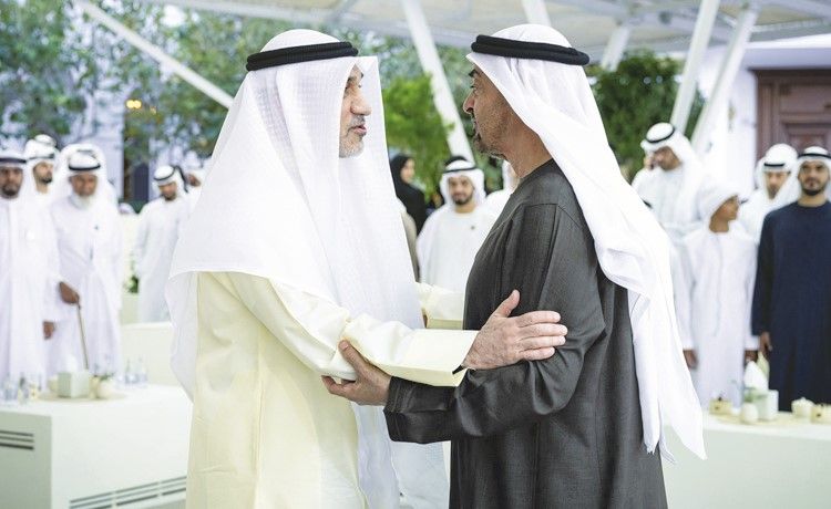 رئيس دولة الإمارات استقبل النائب الأول وبحثا الروابط الأخوية وتطوير العمل المشترك