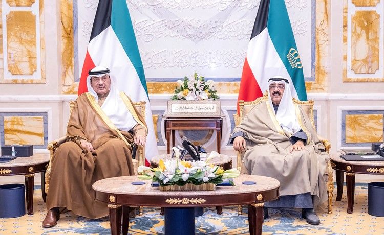 صاحب السمو استقبل ولي العهد ورئيس الحرس الوطني ورئيس الوزراء بالإنابة