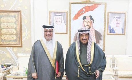 ناصر المحمد استقبل السفير المالكي: علاقات أخوية وثيقة تجمع الكويت والبحرين