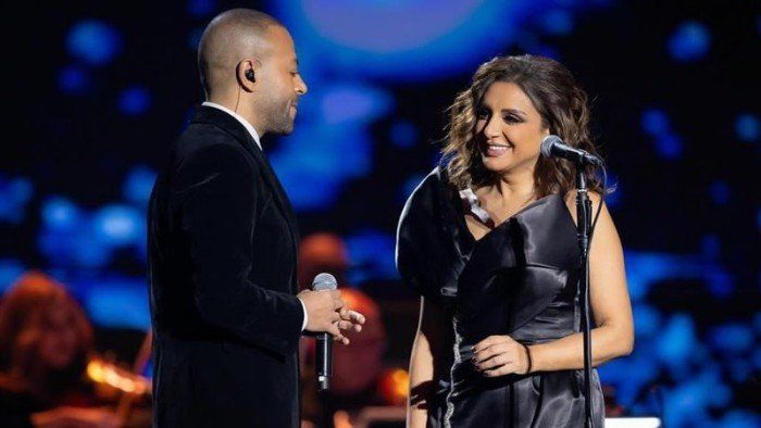 شاهد .. أنغام وتامر عاشور يلتقيان في ليلة طربية بالكويت يوم 30 يناير