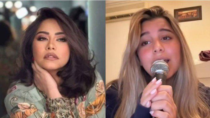 شاهد .. بالفيديو.. ابنة شيرين عبد الوهاب تبهر الجمهور بصوتها
