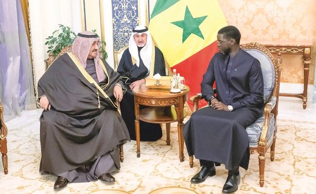 الرئيس السنغالي استقبل ناصر المحمد والنائب الأول والعضو المنتدب للهيئة العامة للاستثمار