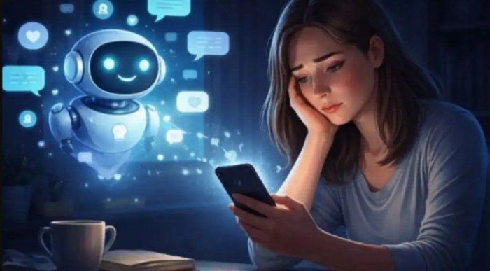 محادثة الذكاء الاصطناعي تزيد الإصابة بالاكتئاب