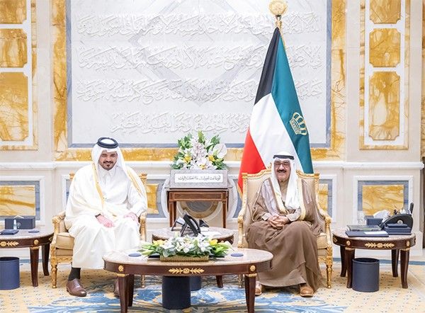 الأمير يستقبل رئيس المجلس الأولمبي الآسيوي رئيس اللجنة الأولمبية القطرية