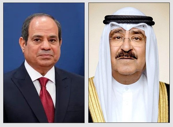 صاحب السمو تلقى اتصالاً من الرئيس المصري اطمأن خلاله على الكويت وقيادتها وشعبها بعد الهجوم الإيراني الآثم