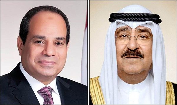 الأمير تلقى اتصالاً من الرئيس المصري اطمأن خلاله على الكويت بعد الهجوم الإيراني الآثم