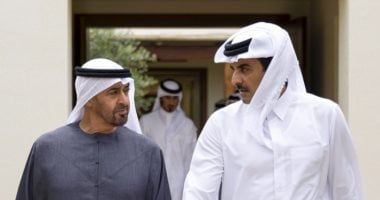 أمير قطر يبحث مع رئيس الإمارات الأوضاع فى المنطقة
