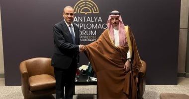 مشاورات "مصرية- سعودية" على هامش منتدى أنطاليا الدبلوماسي