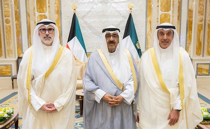 صاحب السمو يستقبل وزير الخارجية ونائبه بمناسبة تعيينه في منصبه الجديد