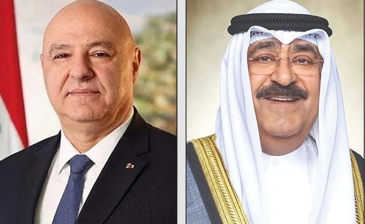 صاحب السمو يبحث مع الرئيس اللبناني العلاقات الأخوية وآخر المستجدات الإقليمية والدولية