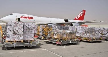 مطار العريش يستقبل 100 طن مساعدات إنسانية قادمة من الإمارات لدعم غزة
