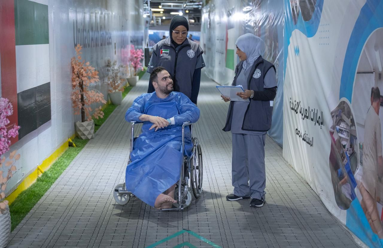 المستشفى الإماراتى العائم بالعريش ينجح في إجراء جراحة نوعية لمريض من غزة