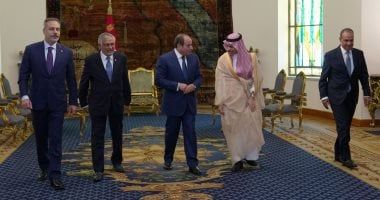 الرئيس السيسى يستقبل وزراء خارجية باكستان والسعودية وتركيا بحضور عبد العاطى