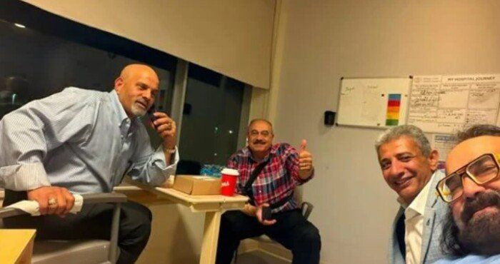 شاهد .. بعد تعرضه لوعكة صحية.. نادر أبو الليف يطمئن جمهوره بصورة من المستشفى
