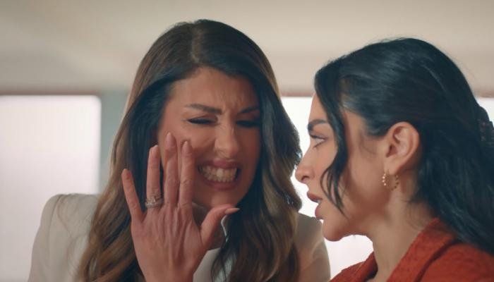 شاهد .. مسلسل «حب ع ورق» الحلقة 50.. جومانة تضع خطة للمصالحة بين لين وأوس